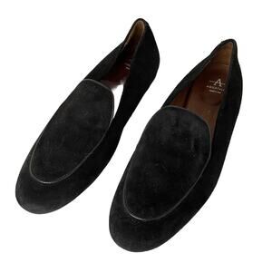 Acquatalia JUDIE Suede Flats w/Piping Italian Driving Shoes Loafers Women Sz 9.5
